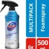 Glorix Hygiënische Badkamer Foamspray - 6 X 500 Ml - Voordeelverpakking