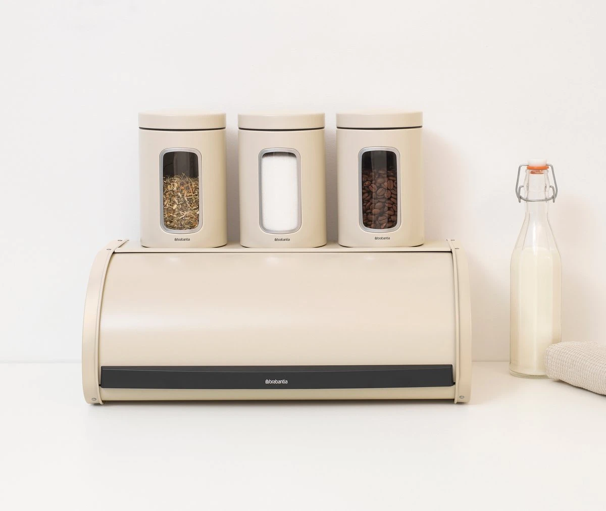 Brabantia Broodtrommel - Met Schuifdeksel - Soft Beige - Afbeelding 8