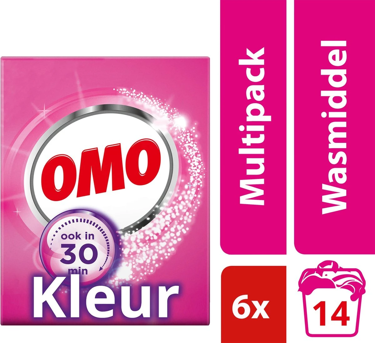 Omo Kleur Waspoeder - 6 X 14 Wasbeurten - Voordeelverpakking - Afbeelding 7