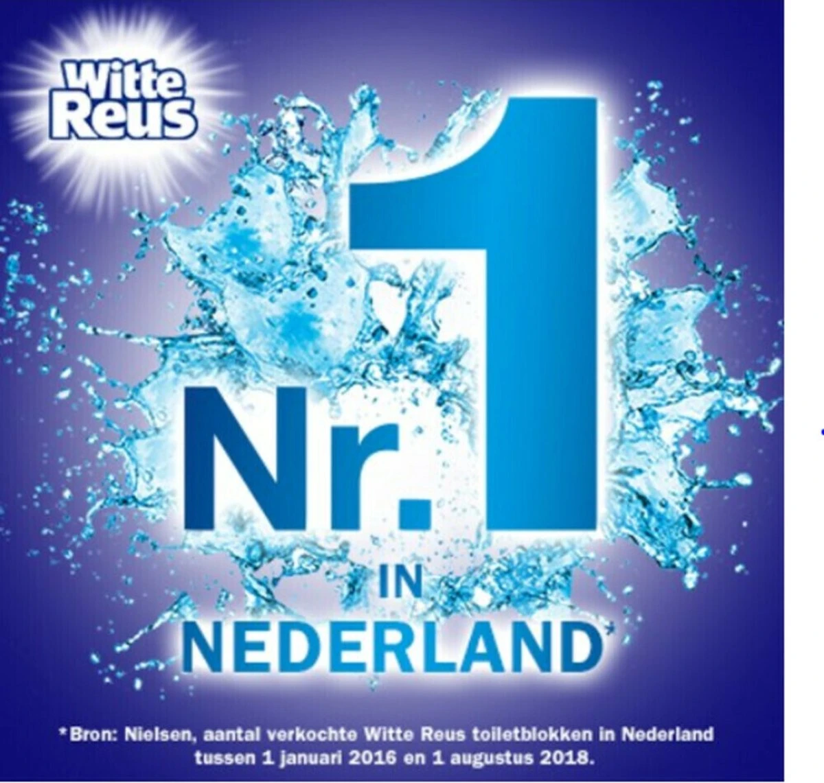 Witte Reus Blauw Actief Toiletblok - Hygiëne - WC Blokjes Voordeelverpakking 20 Stuks - Afbeelding 3