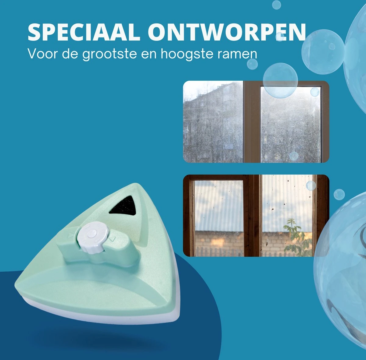 Hoopy Pro™ Magnetische Raamwasser - Magnetische Raamwasser Voor Dubbel Glas - Ruitenreiniger - Ramenwasser - Afbeelding 9