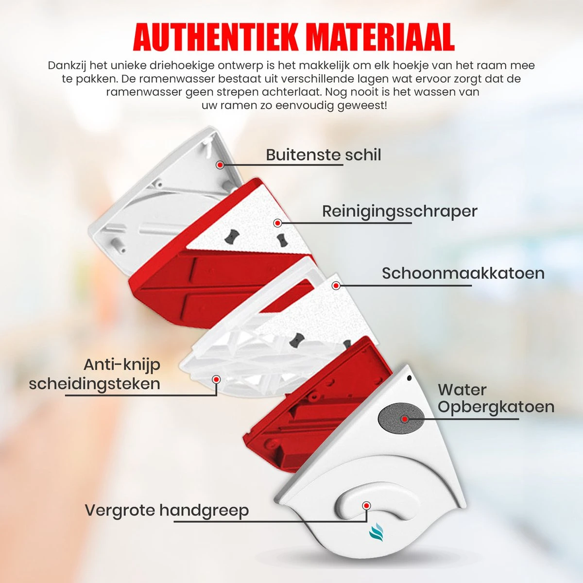 TibaGoods Magnetische Raamwisser Voor Dubbelglas - Ruitenreiniger - Ramenwasser - Magneet Ruitenwisser - Afbeelding 7