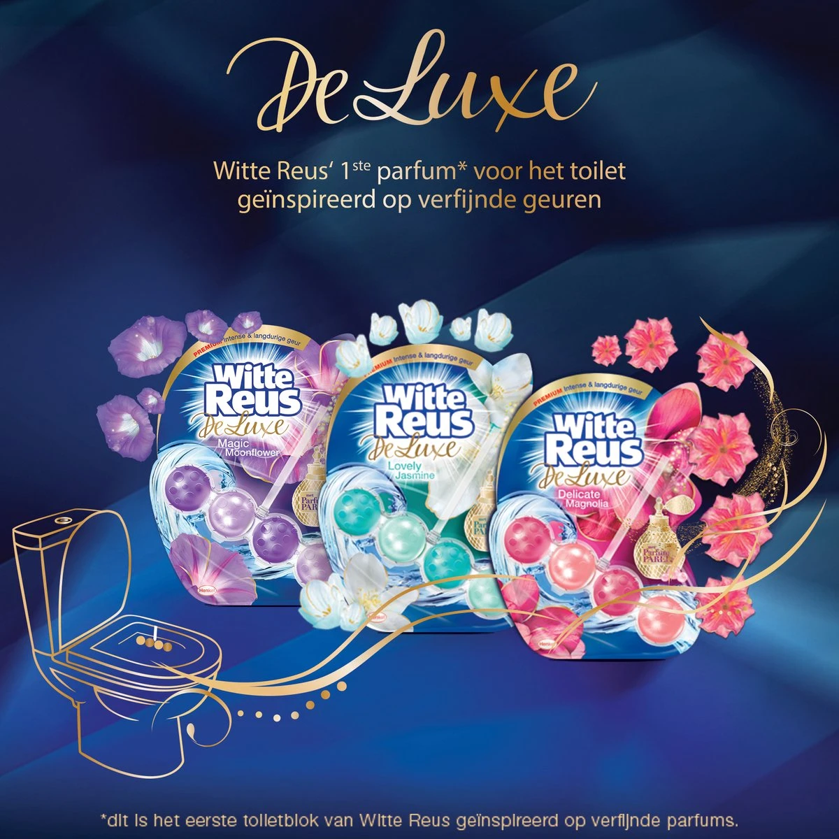 Witte Reus DeLuxe Toiletblok - Lovely Jasmine - WC Blokjes Voordeelverpakking - 10 Stuks - Afbeelding 5