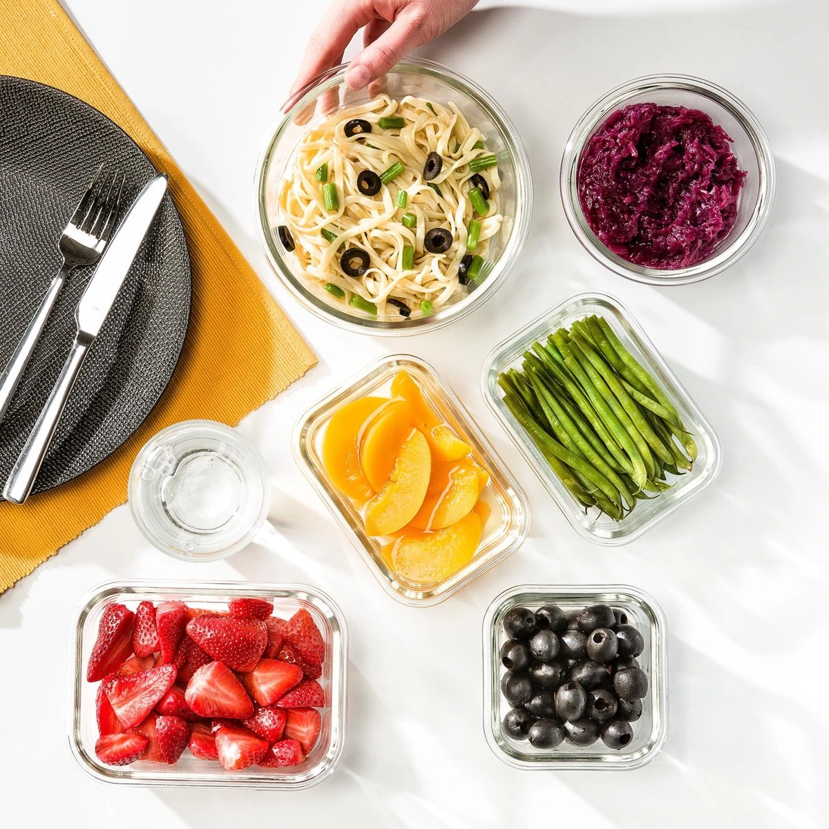 Vershoudbakjes - Meal Prep Bakjes - Diepvriesbakjes - Vershouddoos - Vershoudbakjes Set - Glas - 12 Stuks - BPA Vrij - Stosh - Afbeelding 3