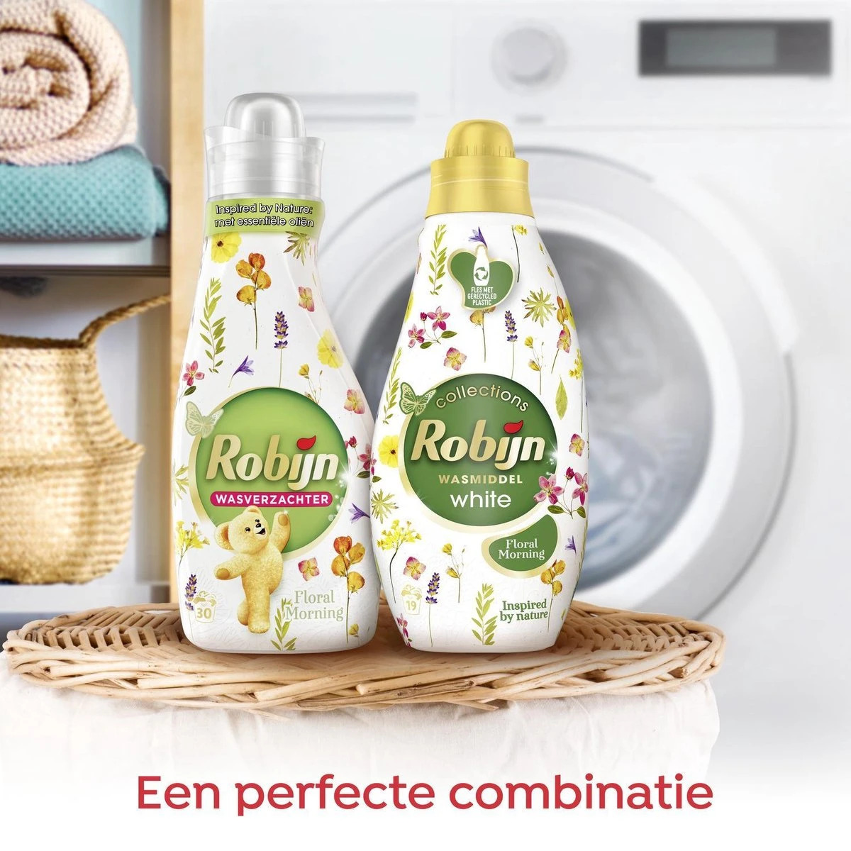 Robijn Klein & Krachtig Wit Floral Morning Vloeibaar Wasmiddel - 8 X 19 Wasbeurten - Voordeelverpakking - Afbeelding 6