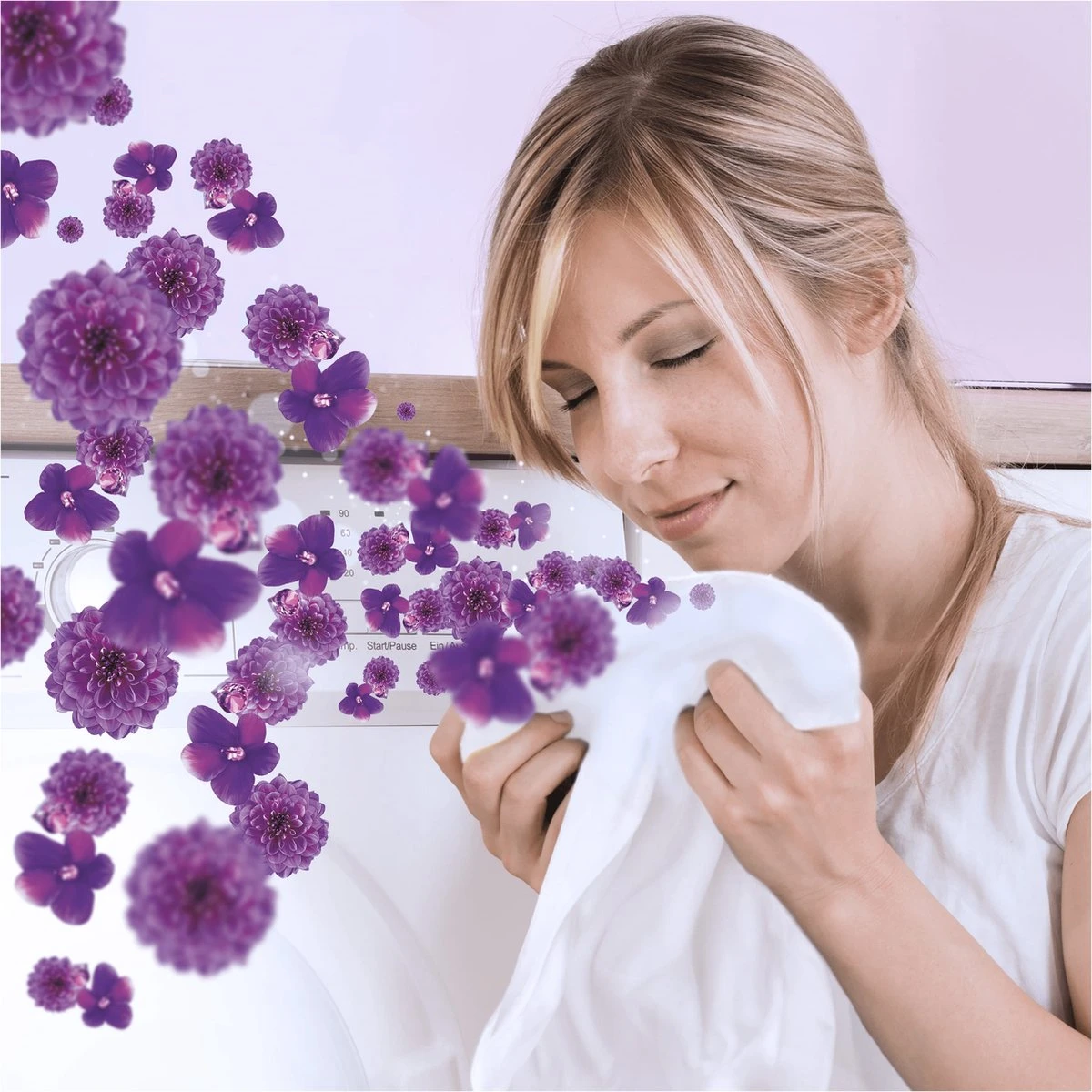 Lenor Amethist En Bloemen - In-Wash Geurbooster - Voordeelverpakking 6 X 16 Wasbeurten - Afbeelding 7