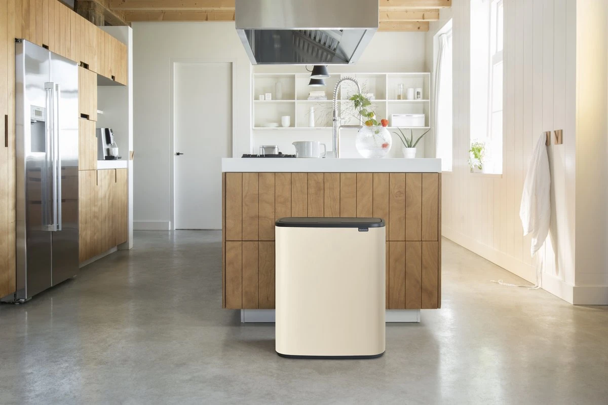 Brabantia Bo Touch Bin Prullenbak - 2 X 30 L - Soft Beige - Afbeelding 5