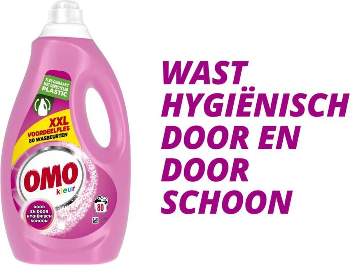 Omo Kleur Vloeibaar Wasmiddel - 80 Wasbeurten - Voordeelverpakking - Afbeelding 9