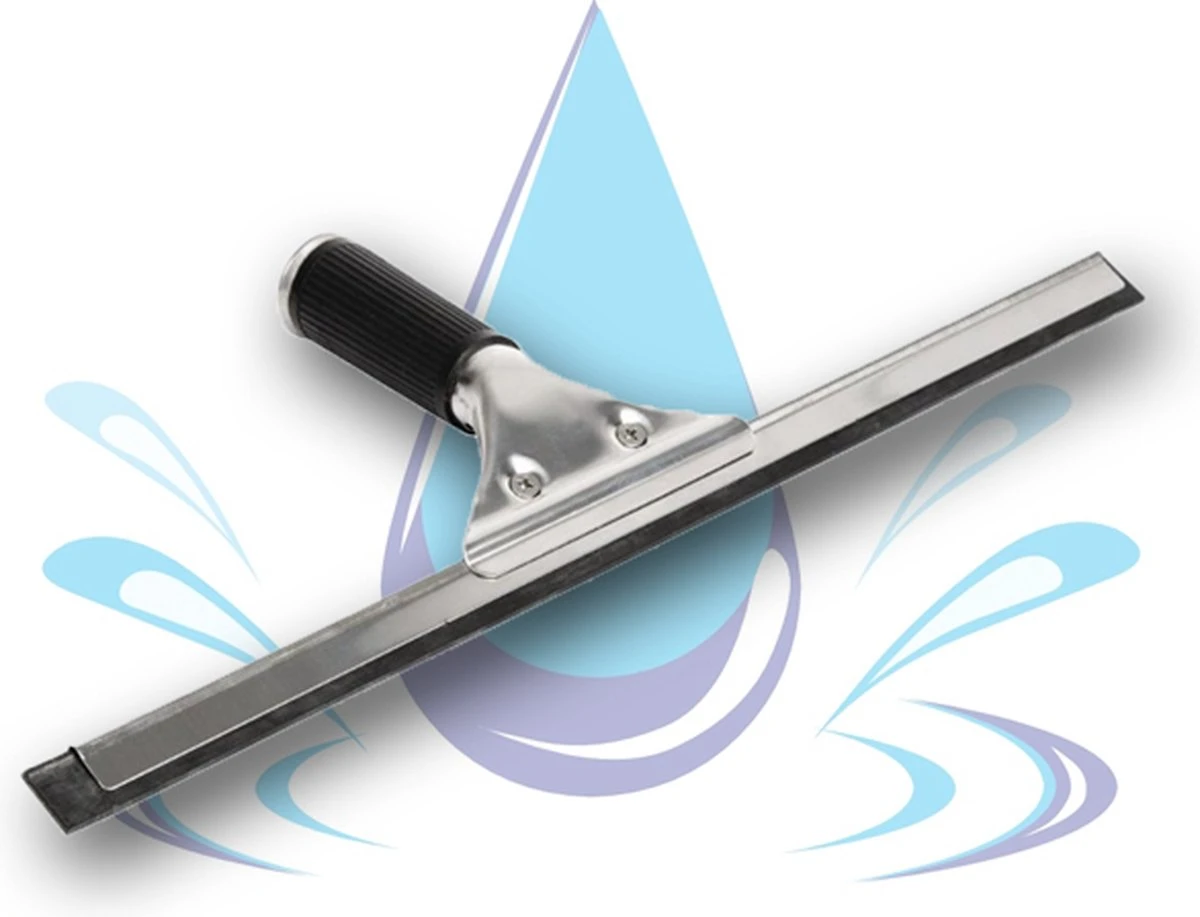 Professionele Raamwisser 35 Cm Wisser Van Rvs Met Natuurrubber Vensterwisser