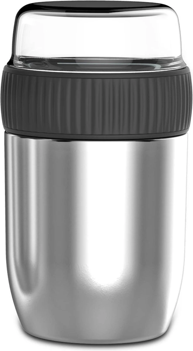 Coninx Thermos Lunchbox - Muesli Beker To Go - Isoleer Lunchpot - Yoghurtbeker To Go - Mueslibeker 840ml (600ml+240ml) - RVS - Afbeelding 9