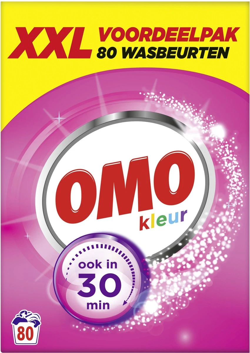 Omo Kleur XXL Waspoeder Voor De Gekleurde Was - 80 Wasbeurten - Afbeelding 3