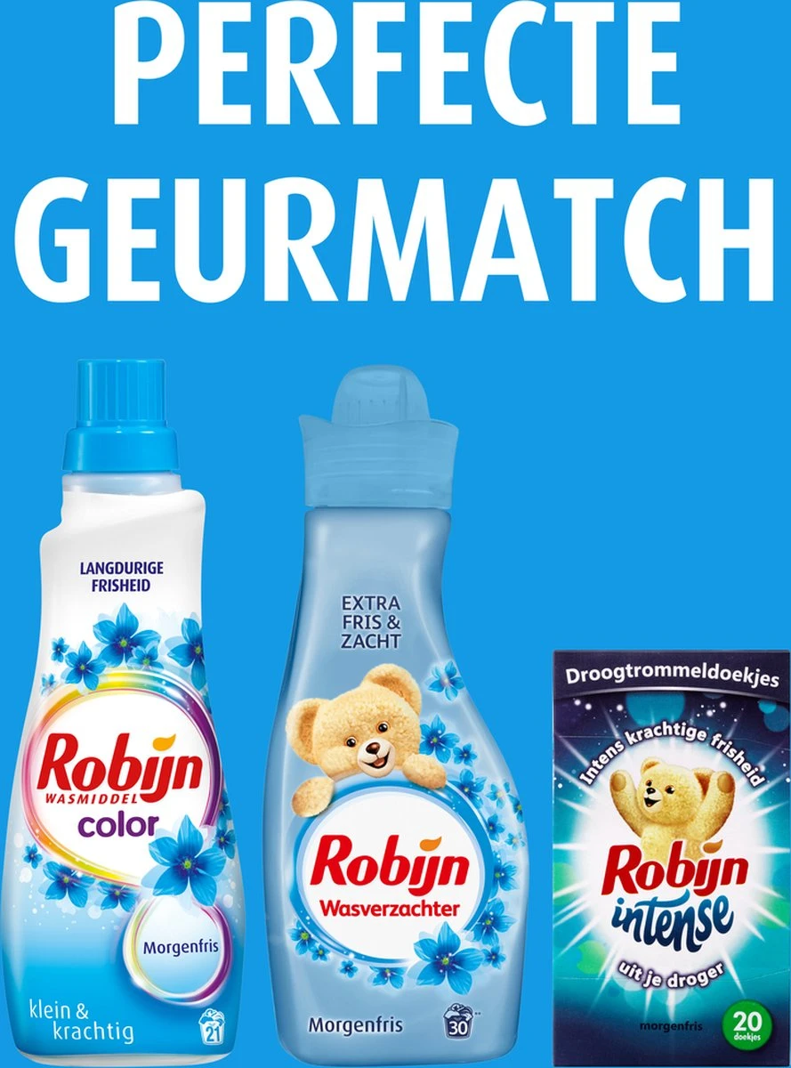 Robijn Intense Morgenfris Droogtrommeldoekjes - 9 X 20 Stuks - Voordeelverpakking - Afbeelding 4