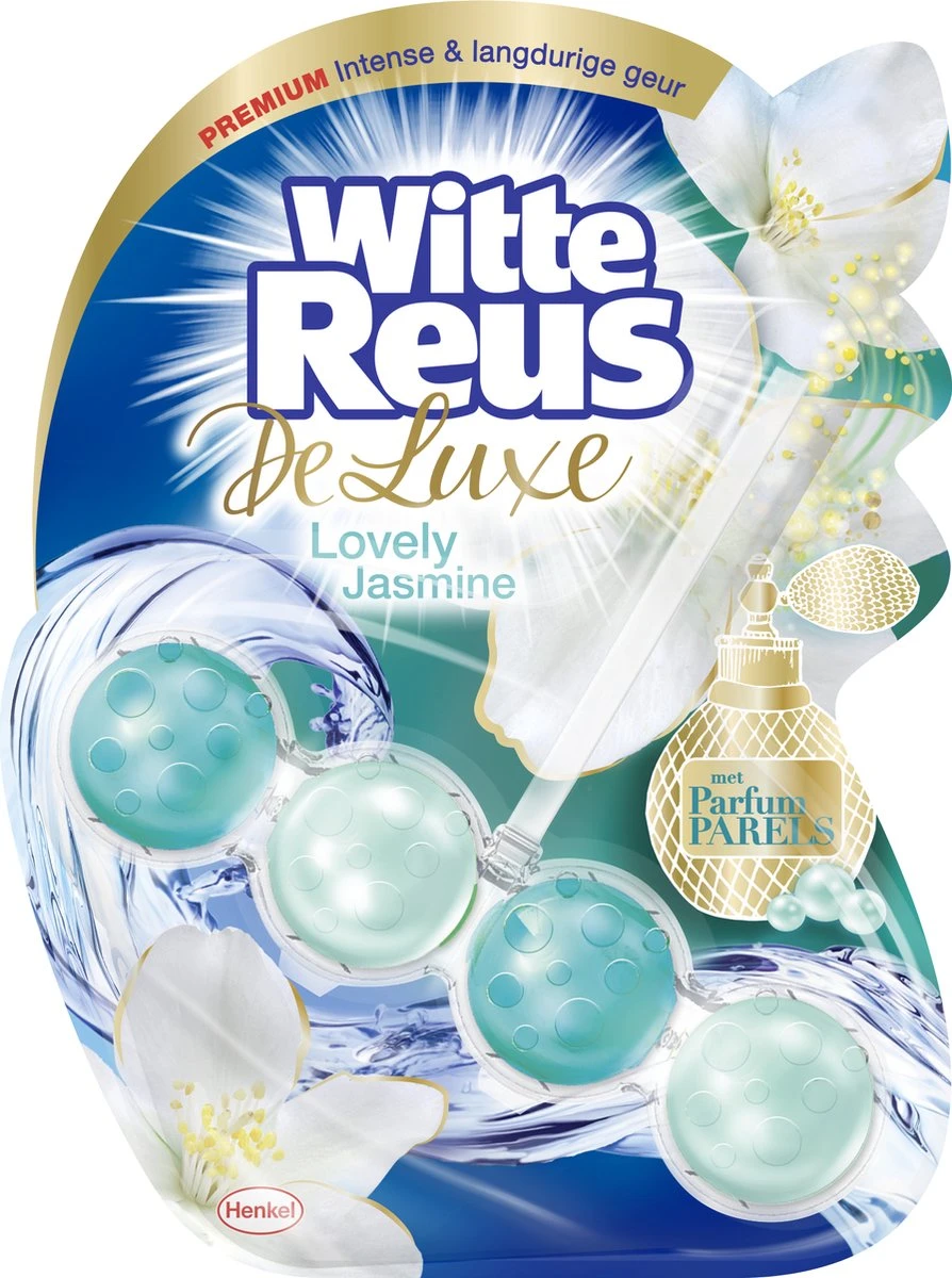 Witte Reus DeLuxe Toiletblok - Lovely Jasmine - WC Blokjes Voordeelverpakking - 10 Stuks - Afbeelding 3