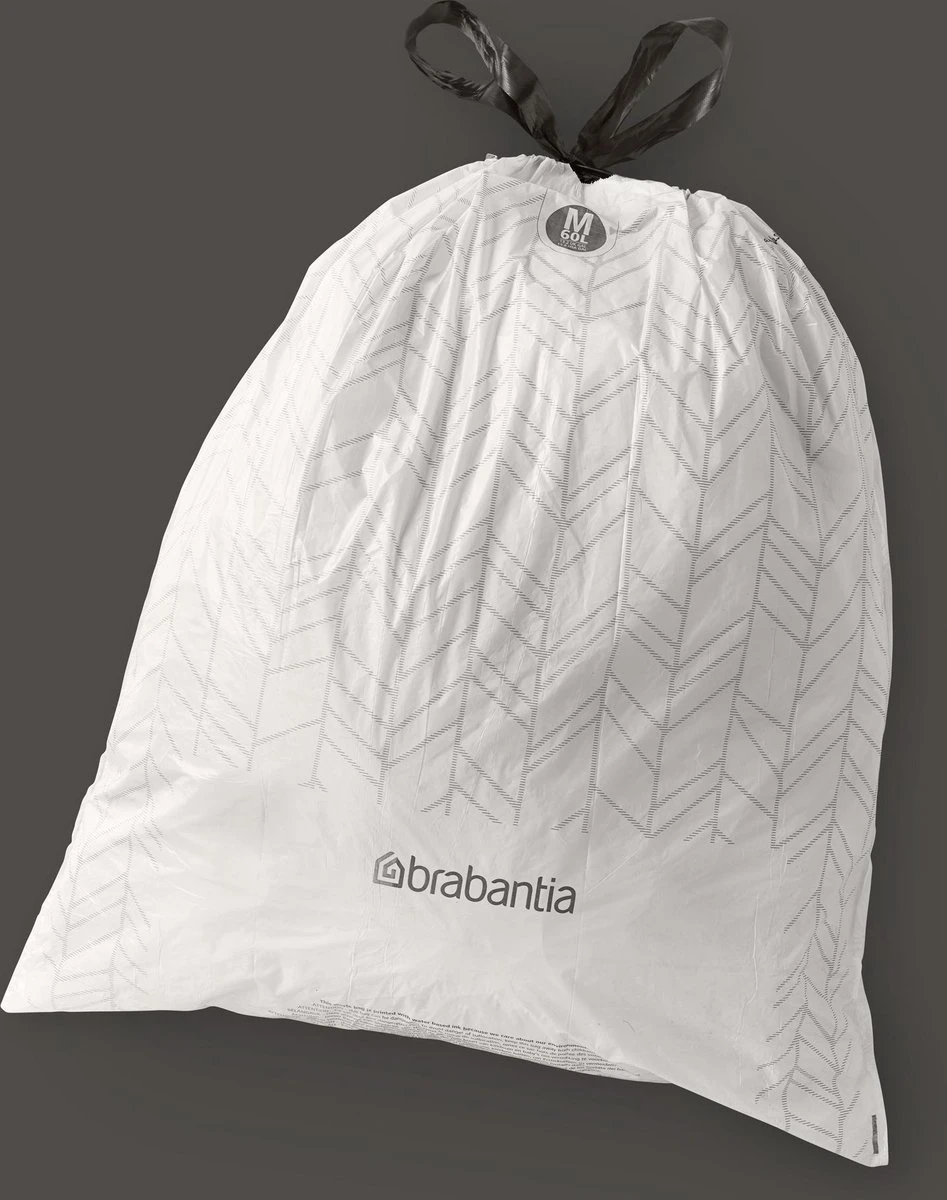 Brabantia PerfectFit Vuilniszakken - 60 L - Code M - 6 Rollen X 20 Stuks - Afbeelding 2