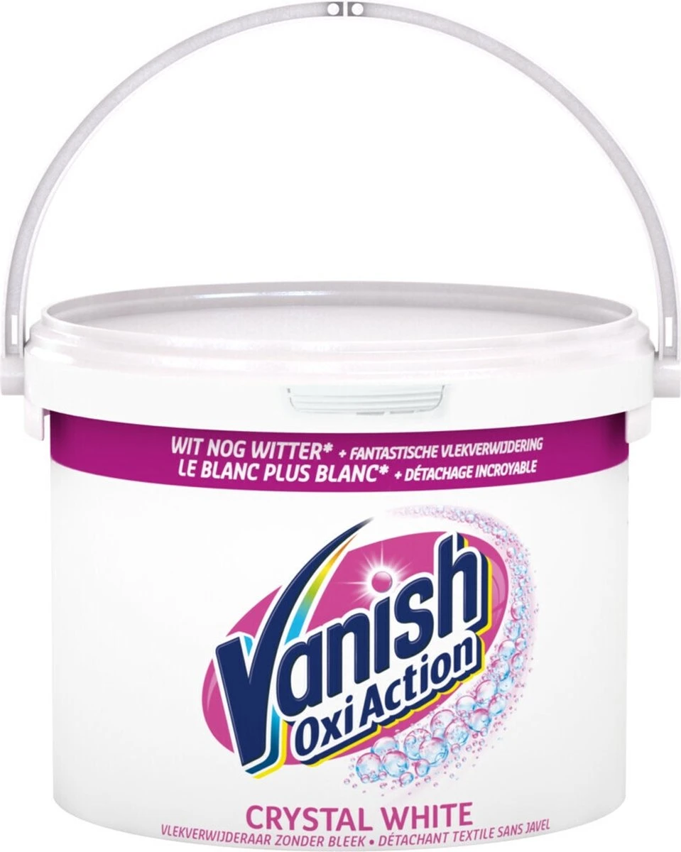 Vanish Oxi Action Crystal White Base Poeder - Voor Witte Was - 2,4 Kg - Afbeelding 6